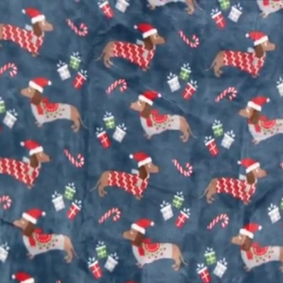 Berkshire Dachshund Weiner Dog Blue Blanket Throw - Picture 8 of 10